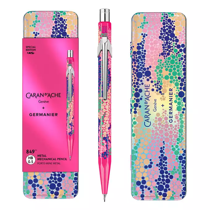 Ołówek mechaniczny 844 Caran d'Ache + Germanier, kolor Pink fluo