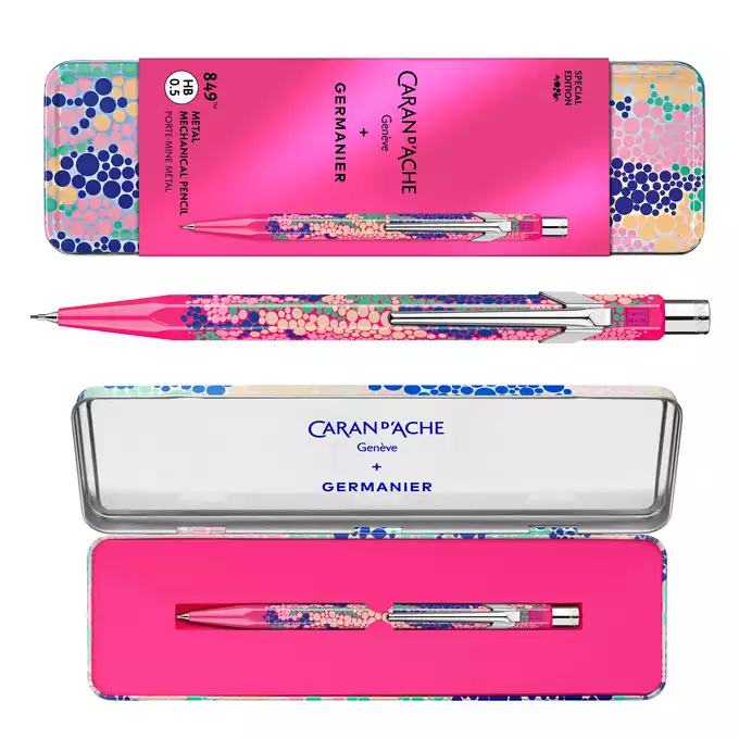 Ołówek mechaniczny 844 Caran d'Ache + Germanier, kolor Pink fluo