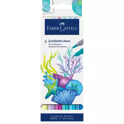 PISAKI AKWARELOWE FABER-CASTELL GOLDFABER AQUA, 6 KOLORÓW PINEAPPLE