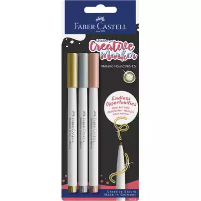 PISAKI KREATYWNE GOLDFABER, 1,5 MM, FABER-CASTELL, 3 KOLORY
