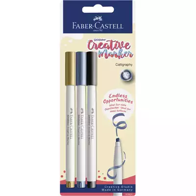 PISAKI KREATYWNE GOLDFABER, C, FABER-CASTELL, 3 KOLORY