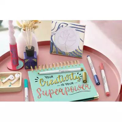 PISAKI KREATYWNE GOLDFABER, C, SOFT LETTERING FABER-CASTELL, 6 KOLORÓW