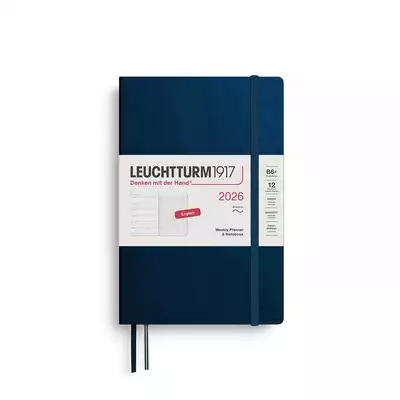PLANER TYGODNIOWY Z NOTATNIKIEM LEUCHTTURM1917 W MIĘKKIEJ OPRAWIE PAPERBACK (B6+) 2026 DEEP SEA