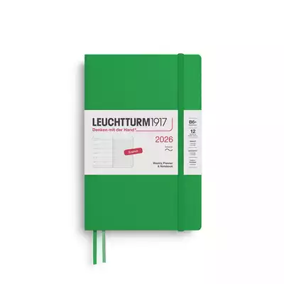 PLANER TYGODNIOWY Z NOTATNIKIEM LEUCHTTURM1917 W MIĘKKIEJ OPRAWIE PAPERBACK (B6+) 2026 SPRING LEAF