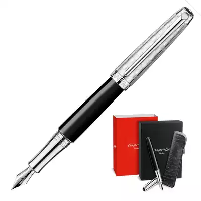 Pióro wieczne Leman Damier Caran d'Ache, stalówka F + etui