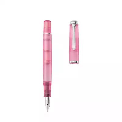 ZESTAW PELIKAN CLASSIC ROSE QUARTZ: PIÓRO WIECZNE M205/EF + ATRAMENT