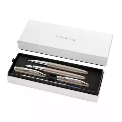 ZESTAW PELIKAN JAZZ NOBLE ELEGANCE TAUPE: PIÓRO WIECZNE + PIÓRO KULKOWE