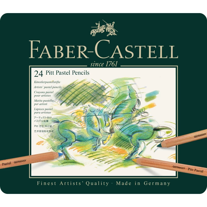 KREDKI PASTELOWE PITT FABER-CASTELL, 24 KOLORY