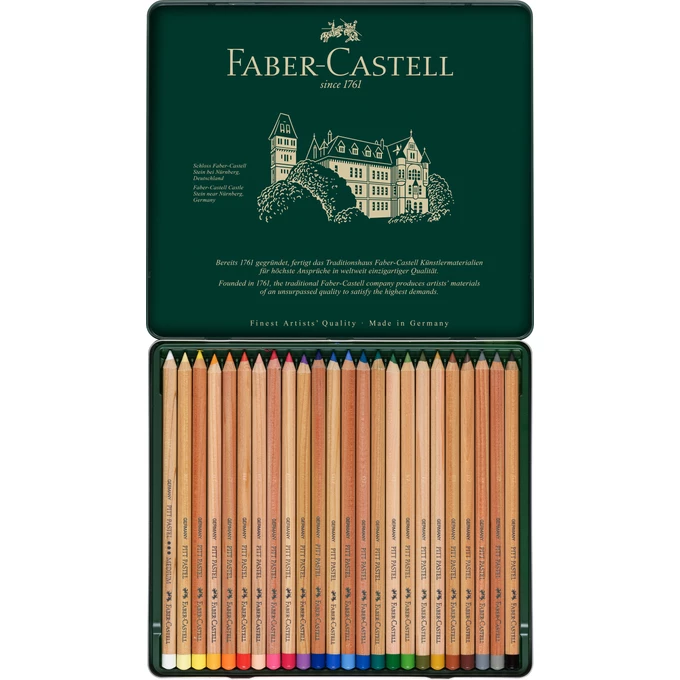KREDKI PASTELOWE PITT FABER-CASTELL, 24 KOLORY