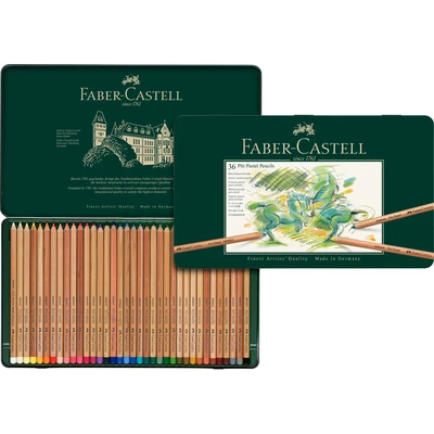 KREDKI PASTELOWE PITT FABER-CASTELL, 36 KOLORÓW