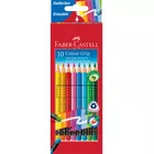 KREDKI WYMAZYWALNE Z GUMKĄ GRIP 2001 FABER-CASTELL, 10 KOLORÓW