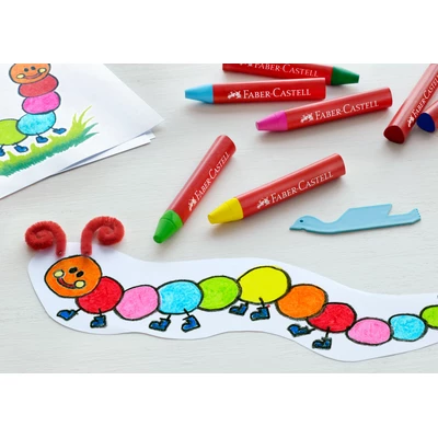 KREDKI ŚWIECOWE JUMBO FABER-CASTELL, 12 KOLORÓW