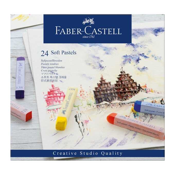 PASTELE SUCHE CREATIVE STUDIO FABER-CASTELL, 24 KOLORY