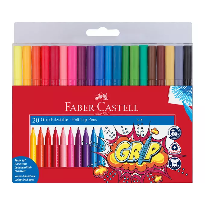 ZESTAW FLAMASTRÓW GRIP FABER-CASTELL