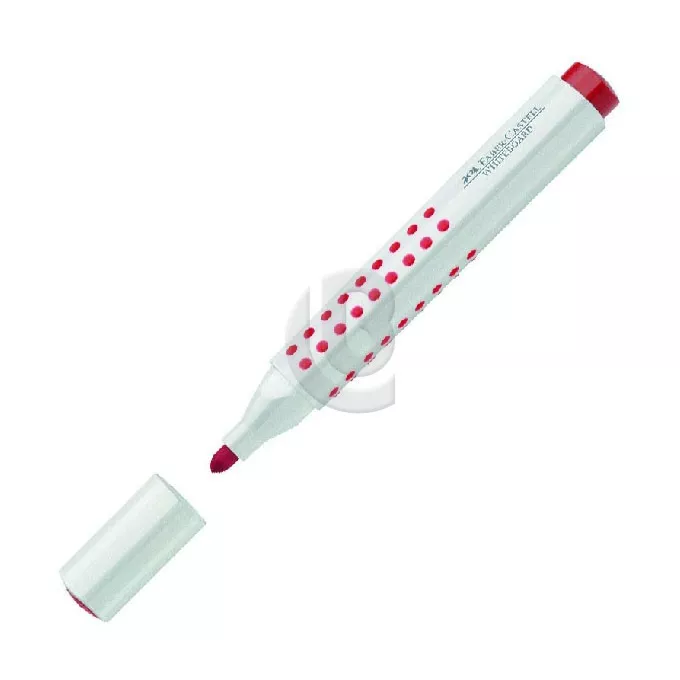 MARKER GRIP SUCHOŚCIERALNY CZERWONY FABER-CASTELL