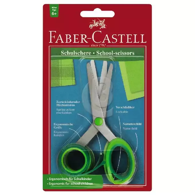 NOŻYCZKI DLA DZIECI W WIEKU SZKOLNYM 6+ FABER-CASTELL