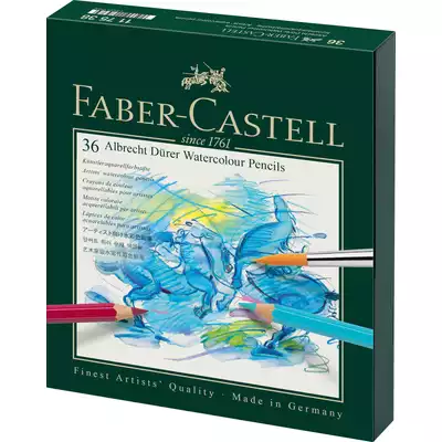 KREDKI ALBRECHT DURER  FABER-CASTELL, 36 KOLORÓW + PĘDZEL STUDIO BOX