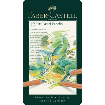 KREDKI PASTELOWE PITT FABER-CASTELL, 12 KOLORÓW
