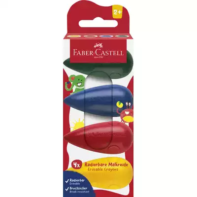 KREDKI ŚWIECOWE DLA NAJMŁODSZYCH FABER-CASTELL, 4 KOLORY
