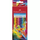KREDKI TRÓJKĄTNE, FABER CASTELL, 12 KOLORÓW