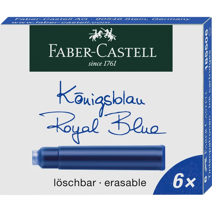 PIÓRO WIECZNE SCRIBOLINO FABER-CASTELL DLA LEWORĘCZNYCH + 6 NABOJÓW, MIX KOLORÓW