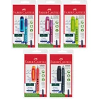 PIÓRO WIECZNE SCRIBOLINO FABER-CASTELL DLA LEWORĘCZNYCH + 6 NABOJÓW, MIX KOLORÓW