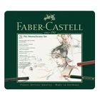ZESTAW PITT MONOCHROME FABER-CASTELL, 21 ELEMENTÓW