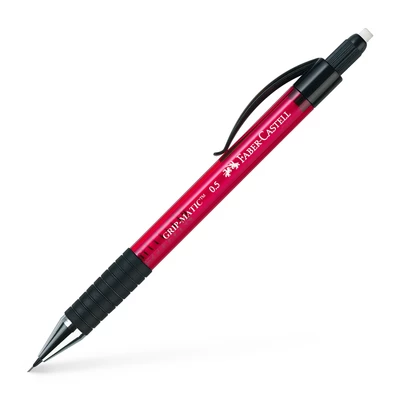 OŁÓWEK AUTOMATYCZNY GRIP MATIC 1375 0,5MM CZERWONY FABER-CASTELL 
