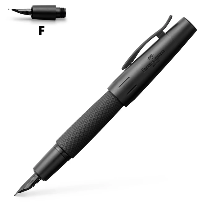 PIÓRO WIECZNE E-MOTION PURE BLACK FABER-CASTELL - Stalówka: F - cienka