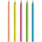 KREDKI JUMBO GRIP NEON FABER-CASTELL, 5 KOLORÓW 