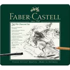 ZESTAW PITT WĘGIEL RYSUNKOWY 24 SZT. FABER-CASTELL