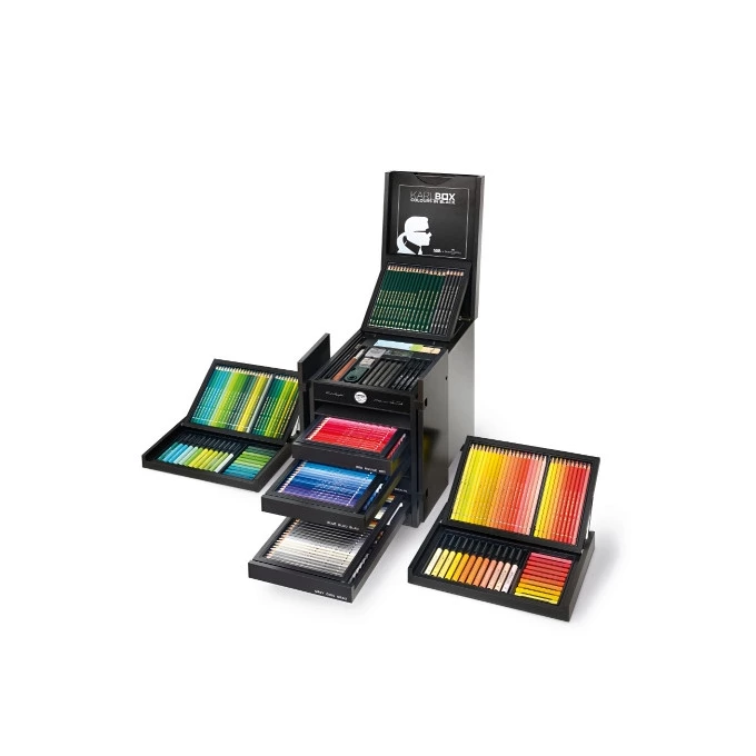 KARLBOX - 350 PRODUKTÓW FABER-CASTELL W EKSKLUZYWNEJ KASECIE KARLA LAGERFELDA