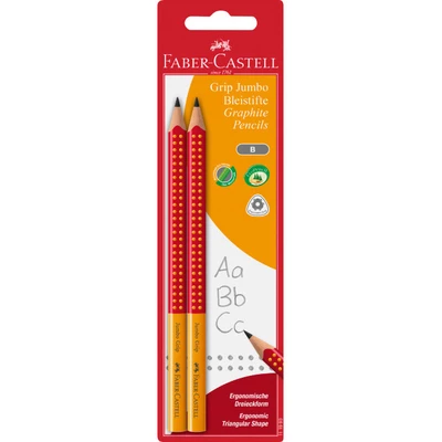 OŁÓWKI JUMBO GRIP 2001 HB TWO TONE FABER-CASTELL, 2 SZTUKI BLISTER - MIX KOLORÓW