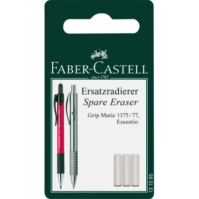 GUMKA ZAPASOWA DO OŁÓWKÓW AUTOMATYCZNYCH GRIP MATIC FABER-CASTELL, 3 SZTUKI