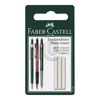 GUMKA ZAPASOWA DO OŁÓWKA GRIP 1345/1347 3 SZT. BLISTER FABER-CASTELL