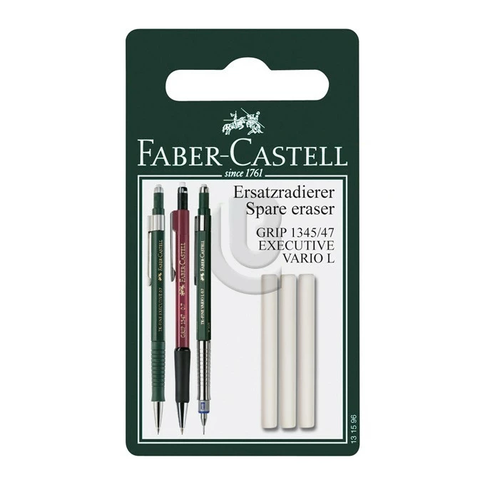 GUMKA ZAPASOWA DO OŁÓWKA GRIP 1345/1347 3 SZT. BLISTER FABER-CASTELL