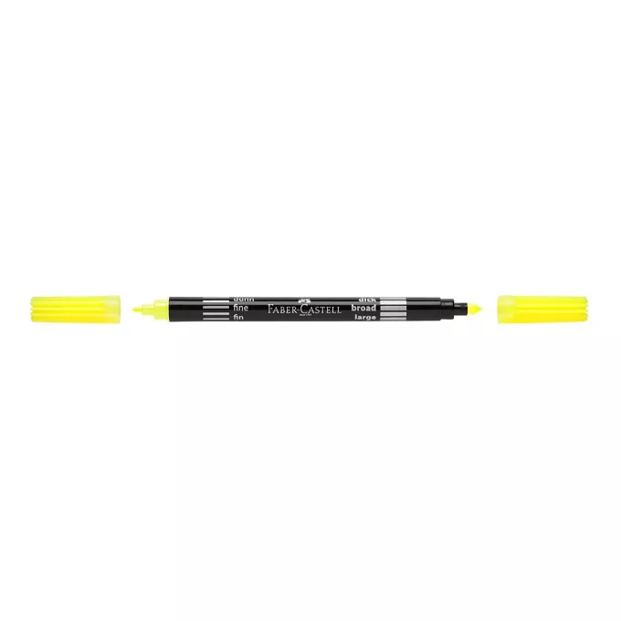 FLAMASTRY DWUSTRONNE FABER-CASTELL, 10 KOLORÓW NEONOWYCH ETUI