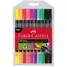 FLAMASTRY DWUSTRONNE FABER-CASTELL, 10 KOLORÓW NEONOWYCH ETUI