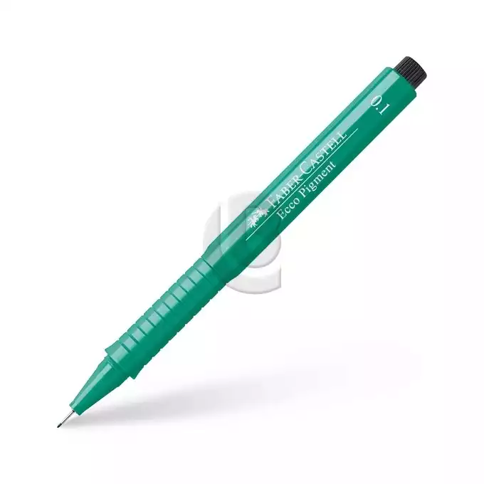CIENKOPIS ECCO PIGMENT 0,1mm ZIELONY FABER-CASTELL