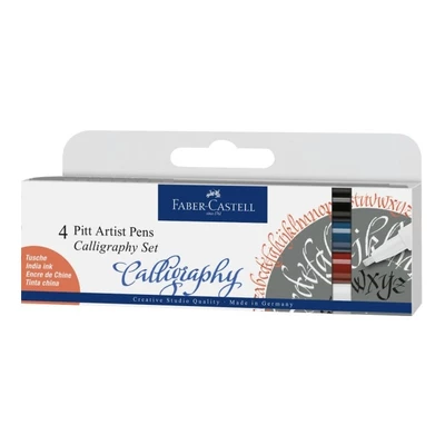 ZESTAW 4 PISAKÓW PITT ARTIST PEN FABER-CASTELL DO KALIGRAFII