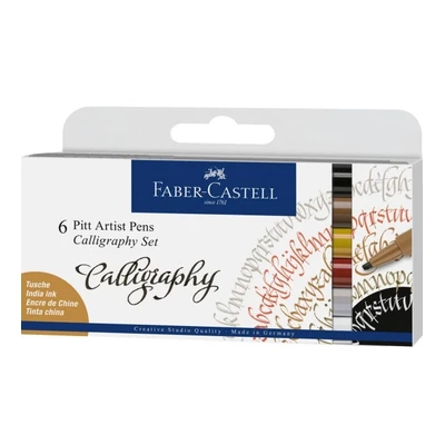 ZESTAW 6 PISAKÓW PITT ARTIST PEN FABER-CASTELL DO KALIGRAFII