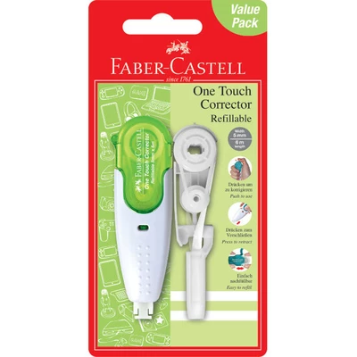 KOREKTOR W TAŚMIE ONE TOUCH FABER-CASTELL + ZAPASOWY WKŁAD