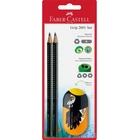 ZESTAW GRIP 2001 FABER-CASTELL - 2 OŁÓWKI + TEMPERÓWKA Z GUMKĄ