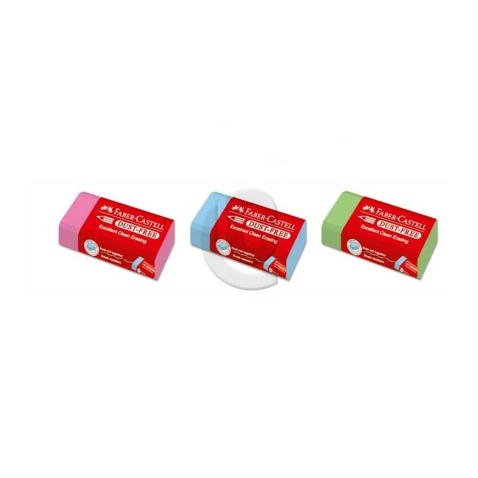 GUMKA DUST FREE MIX PASTELOWYCH KOLORÓW,  FABER-CASTELL