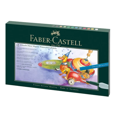 ZESTAW PREZENTOWY: KREDKI ALBRECHT DURER MAGNUS I AKCESORIA FABER-CASTELL, 16 ELEMENTÓW