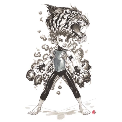 ZESTAW 4 PISAKÓW PITT ARTIST PEN DO RYSOWANIA KOMIKSÓW  “THE FAMAZINGS - DAUGHTER” FABER-CASTELL