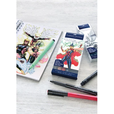 ZESTAW DO RYSOWANIA KOMIKSÓW &quot;THE FAMAZINGS&quot; FABER-CASTELL, 15 ELEMENTÓW