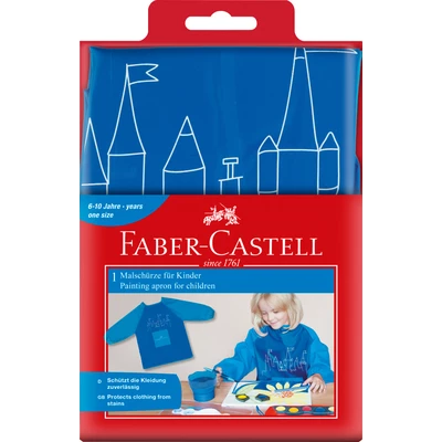 FARTUSZEK DO MALOWANIA DLA DZIECI FABER-CASTELL, NIEBIESKI