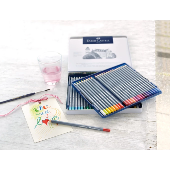 KREDKI AKWARELOWE GOLDFABER AQUA FABER-CASTELL, 12 KOLORÓW