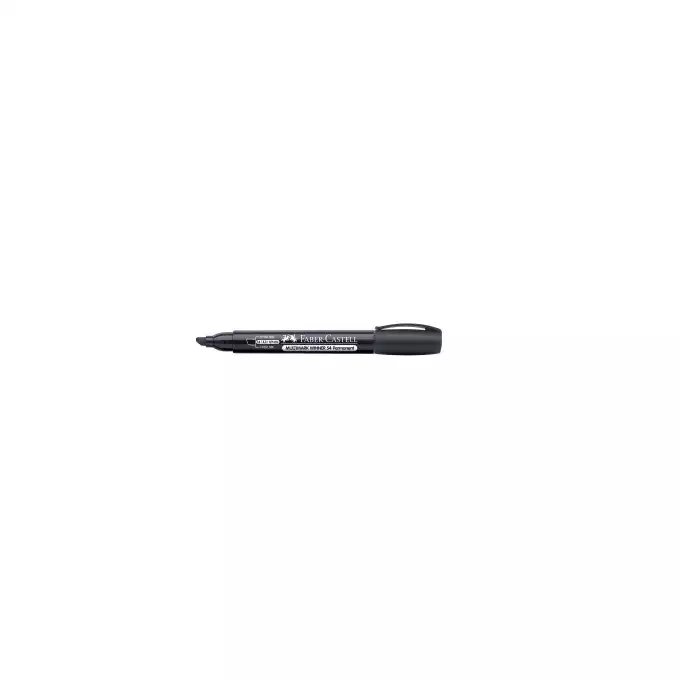 MARKER PERMANENTNY 54-E FABER-CASTELL KOŃCÓWKA ŚCIĘTA, CZARNY